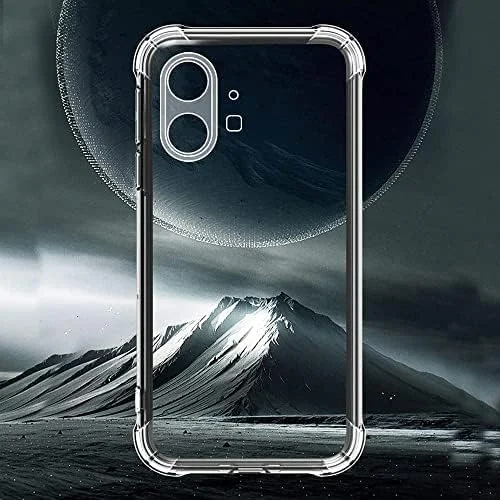 DL3 Mobilak Case Compatible with Nothing Phone (1), Cover Silicone TPU Gorilla Anti-shock Protector Camera Shockproof Corners - Clear