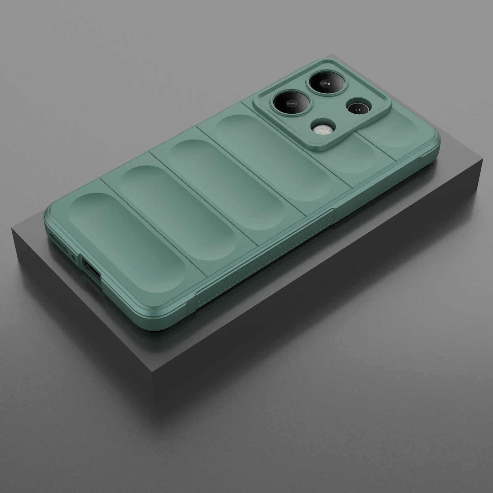 DL3 Mobilak Rugged Protective Case for Xiaomi Redmi Note 13 4G, Camera protection, Shock-absorbing protection, Non-slip grip - Green