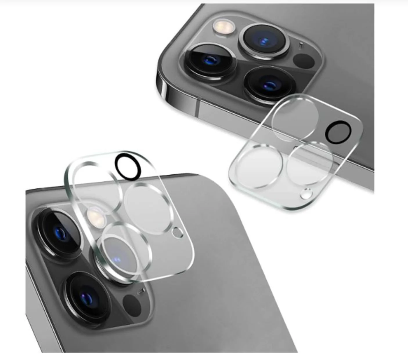 DL3 Mobilak Camera Lens Protector for iPhone 15 Pro/15 Pro Max, Full Coverage Tempered Glass HD Camera Lens Screen Cover Case,9H Hardness Anti-Scratch Camera Screen Protective Lens Film - Clear