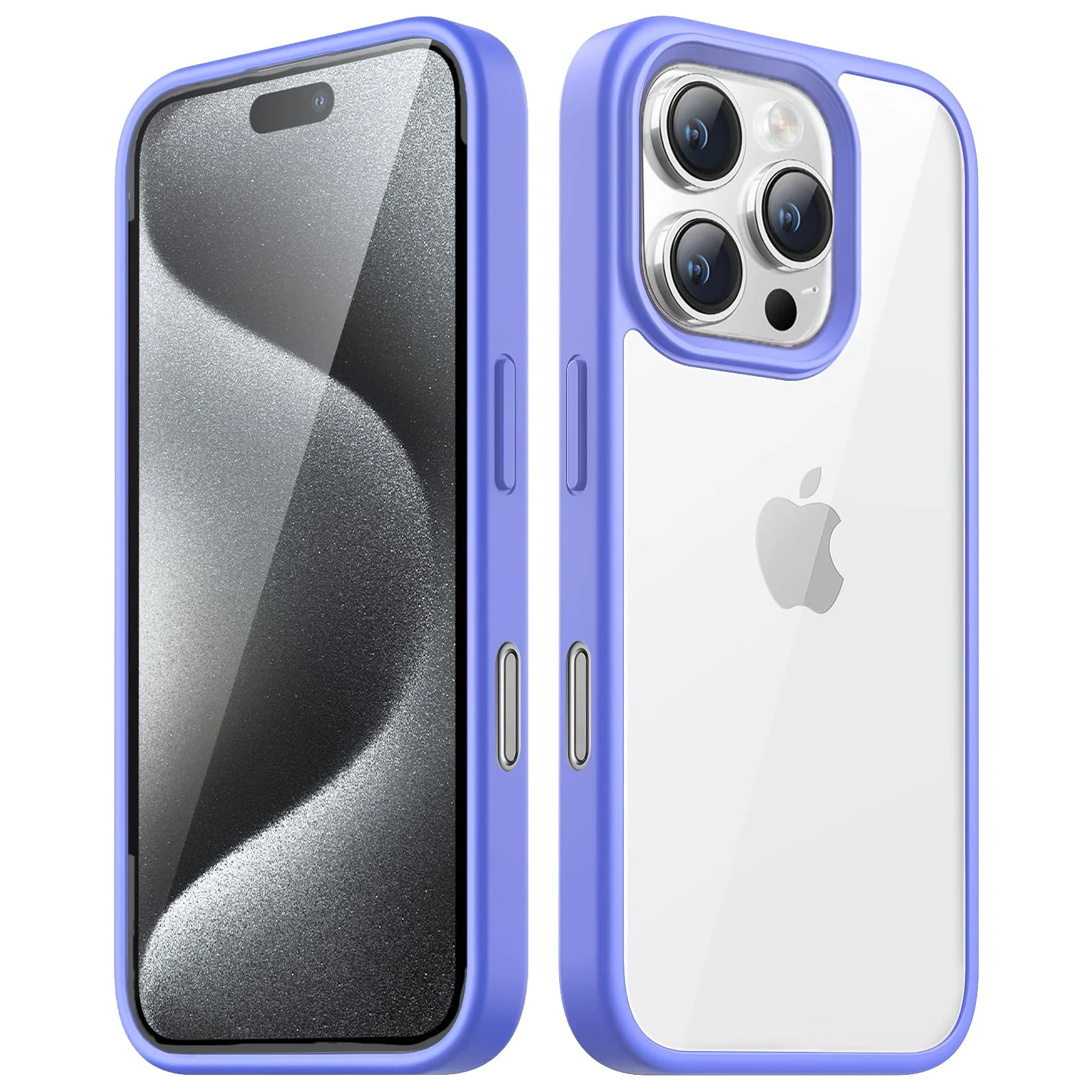 DL3 Mobilak Clear Protective Case for iPhone 16 Pro - Lavender Blue
