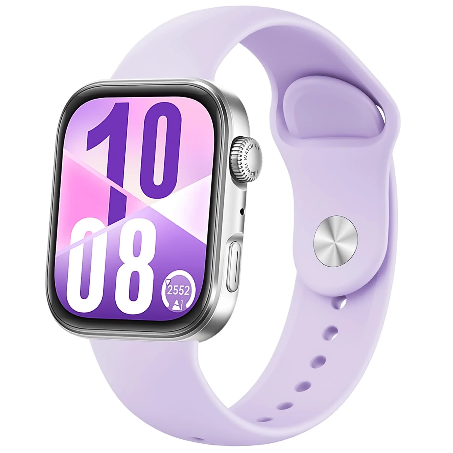 DL3 Mobilak Silicone Strap Compatible with Huawei Watch Fit 3 Strap for Men Women Breathable Soft Replacement Strap Adjustable Waterproof Sports Straps - Light Purple