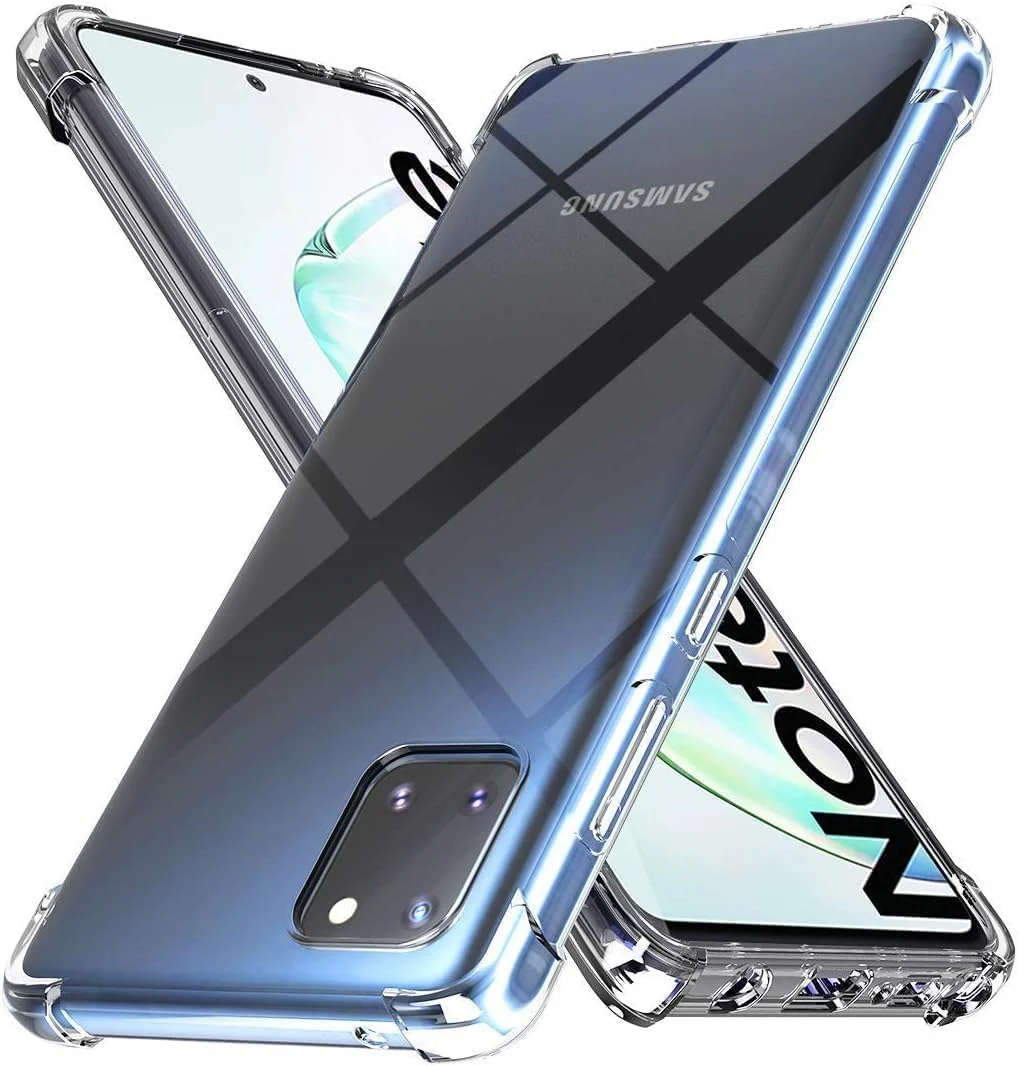 DL3 MOBILAK Clear Soft TPU Phone Case for Samsung Galaxy Note 10 Lite - Clear