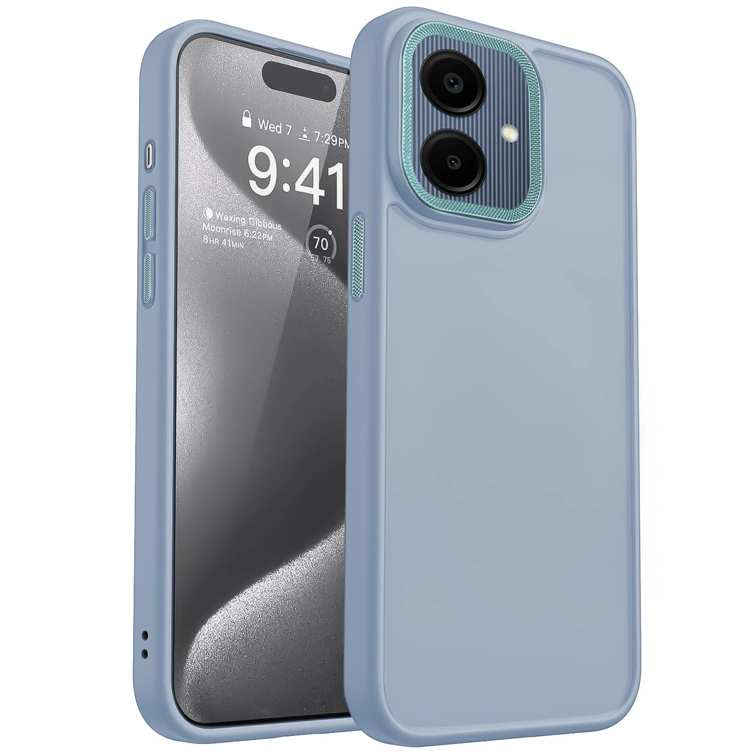 Dl3 Mobilak Case for Samsung Galaxy A06 Case Magnetic Translucent Matte Phone Cases Thin Slim Fit Shockproof Bumper Protective Cover for Women Men Girls (Black)