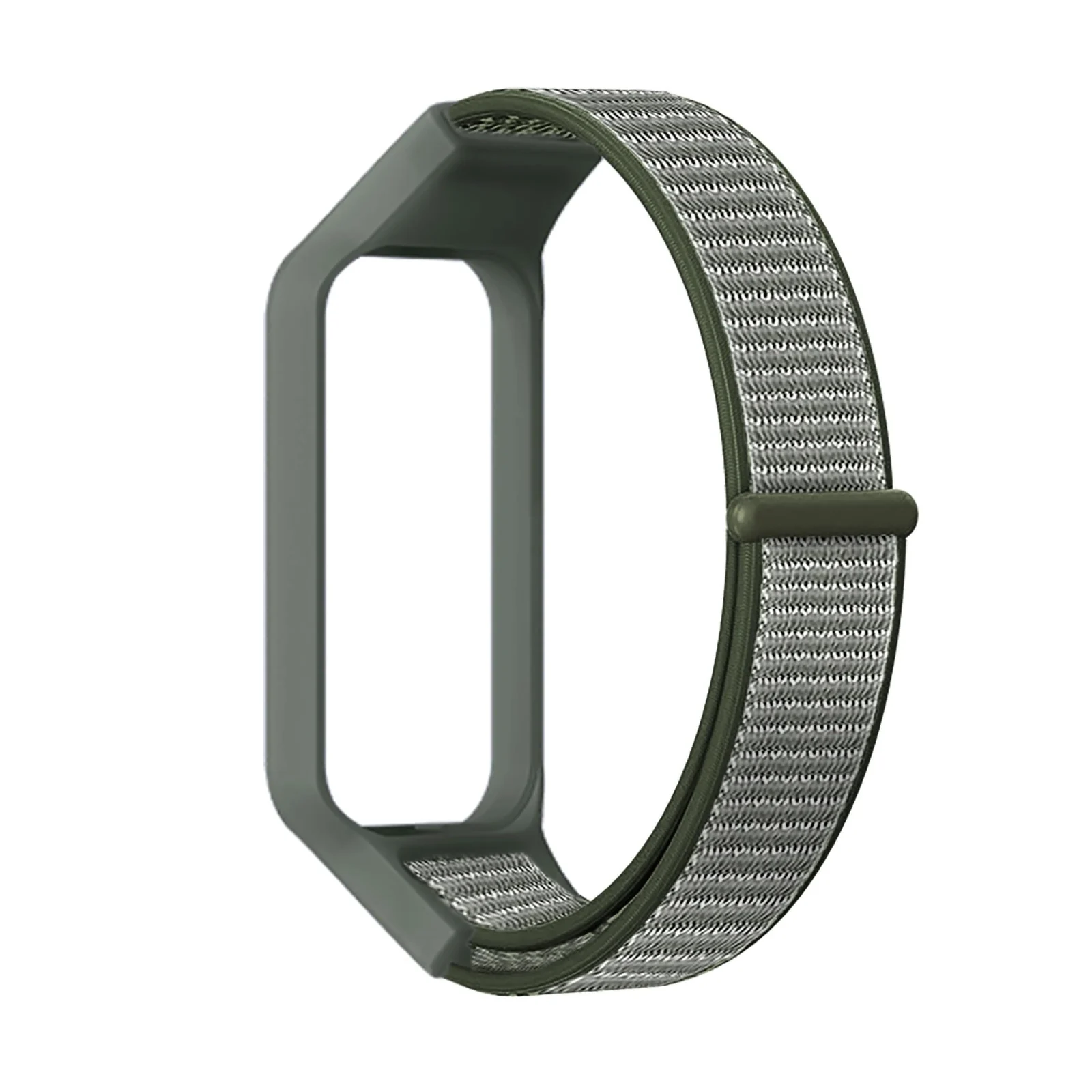 DL3 Mobilak Nylon Strap for Redmi Smart Band 2 / Xiaomi Smart Band 8 Active, Sports Bracelet and Replacement Strap Soft Breathable for Xiaomi Mi Band 8 Active/Redmi Band 2 for Men Women - Dark Olive
