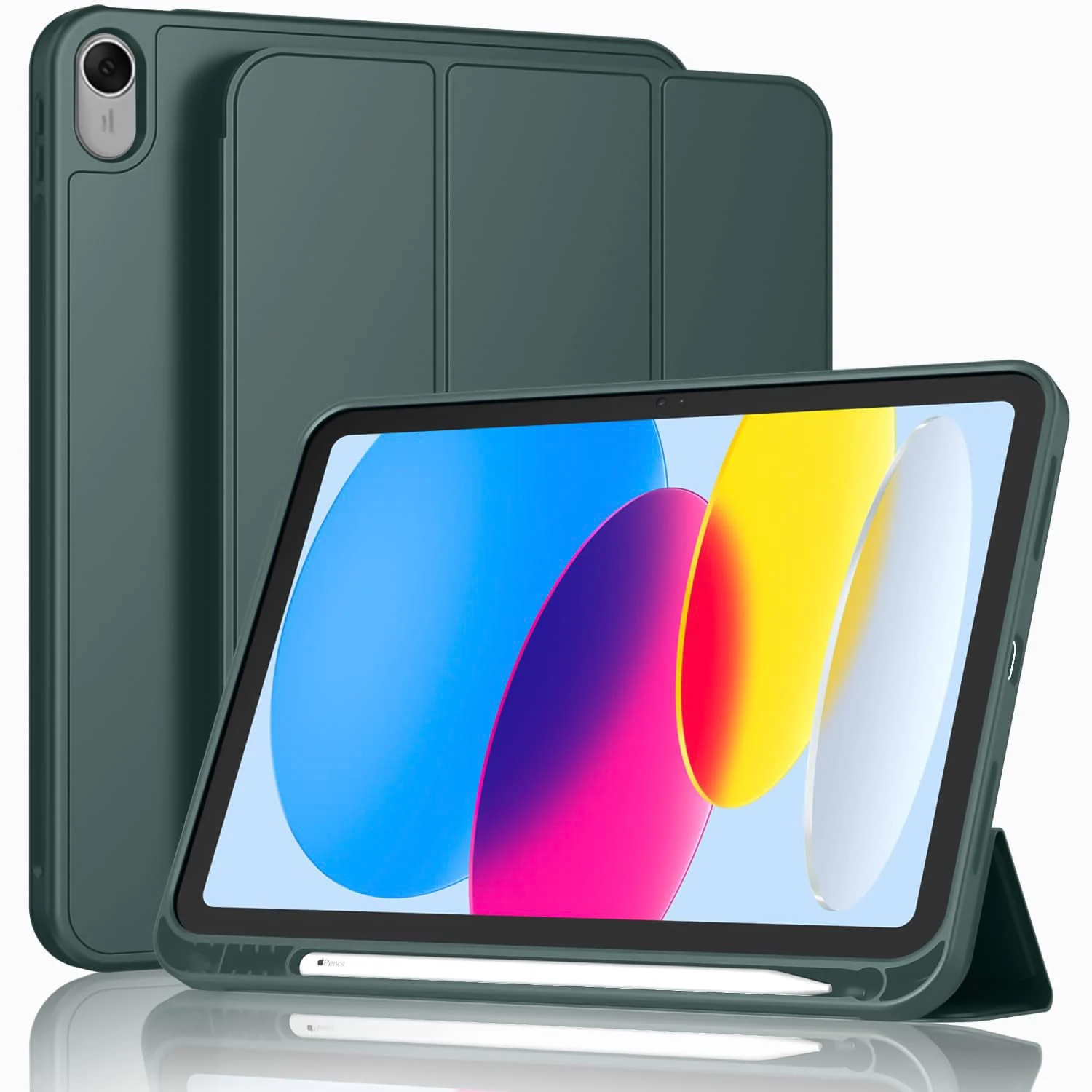 DL3 Mobilak Cover Compatible with Huawei MatePad 11.5-inch Released 2023 Tablet Case with Pencil Holder, Soft TPU Back Trifold Stand Protective Smart Cover Flip, Auto Wake&Sleep
