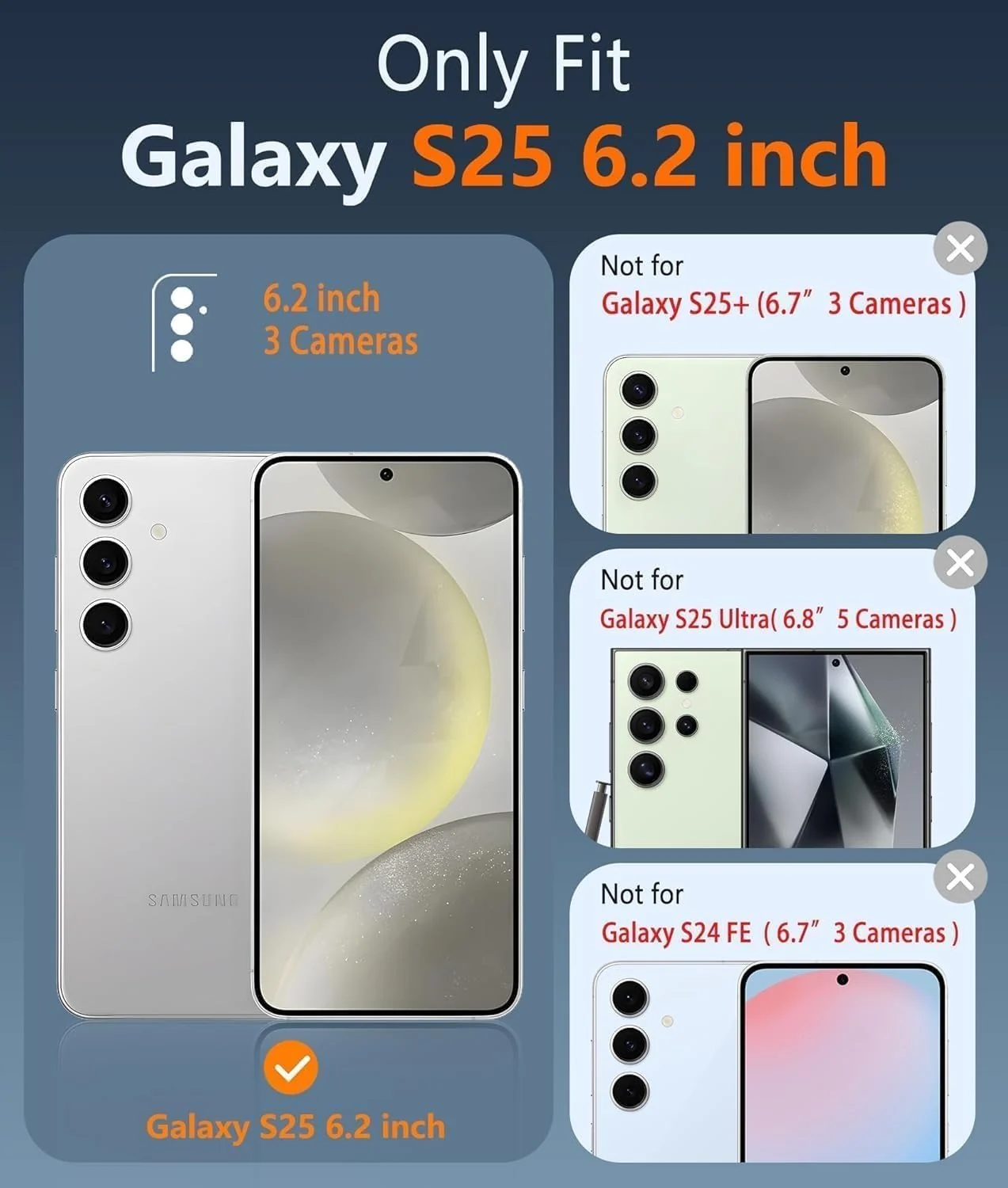 DL3 Mobilak for Samsung Galaxy S25 5G/Samsung S24 Case [Compatible with MagSafe] Slim Magnetic Bumper Case - Clear
