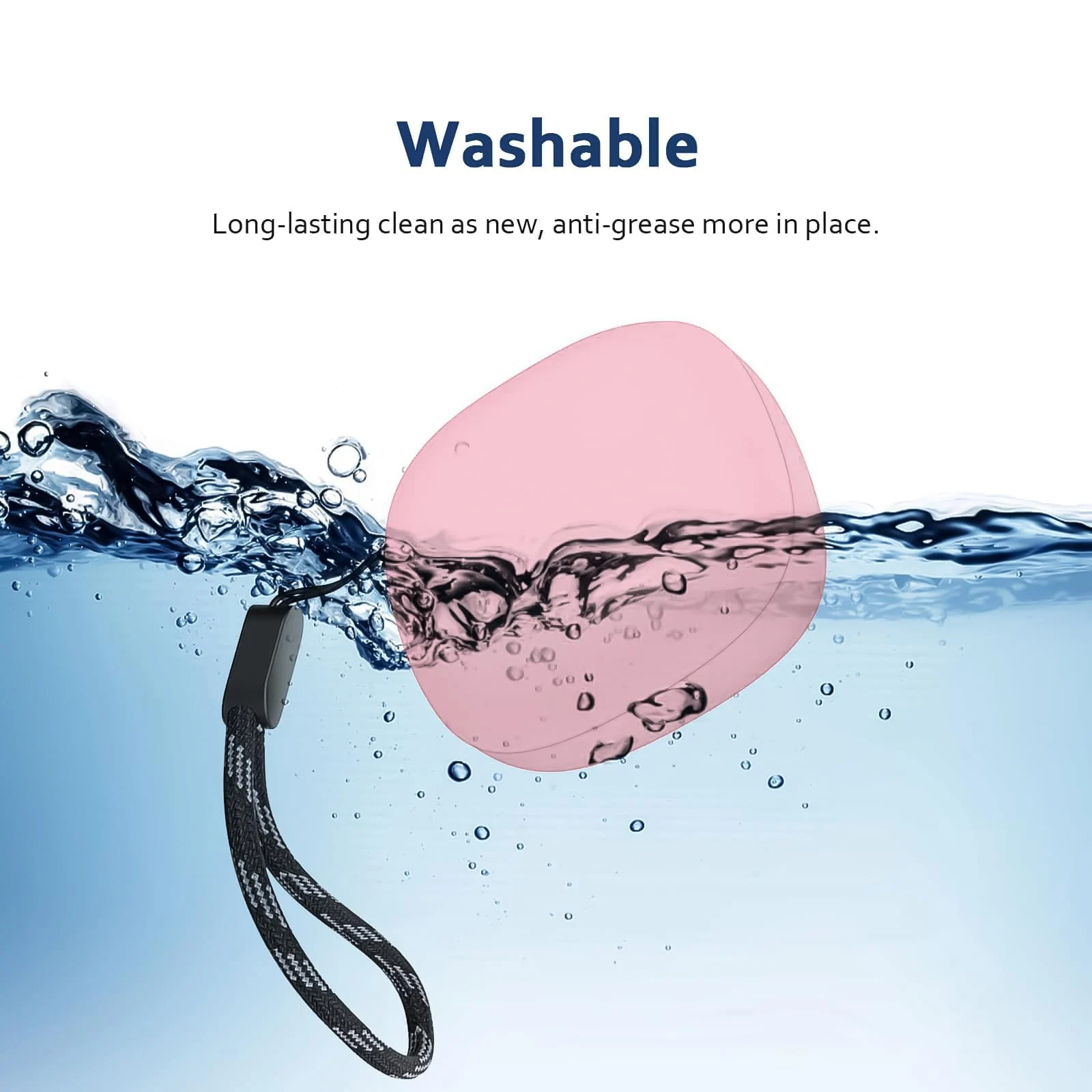 DL3 Mobilak Silicone Cover Case Compatible with Anker R50i, Anker P20i Portable Protective Case Cover With Keychain - Pink
