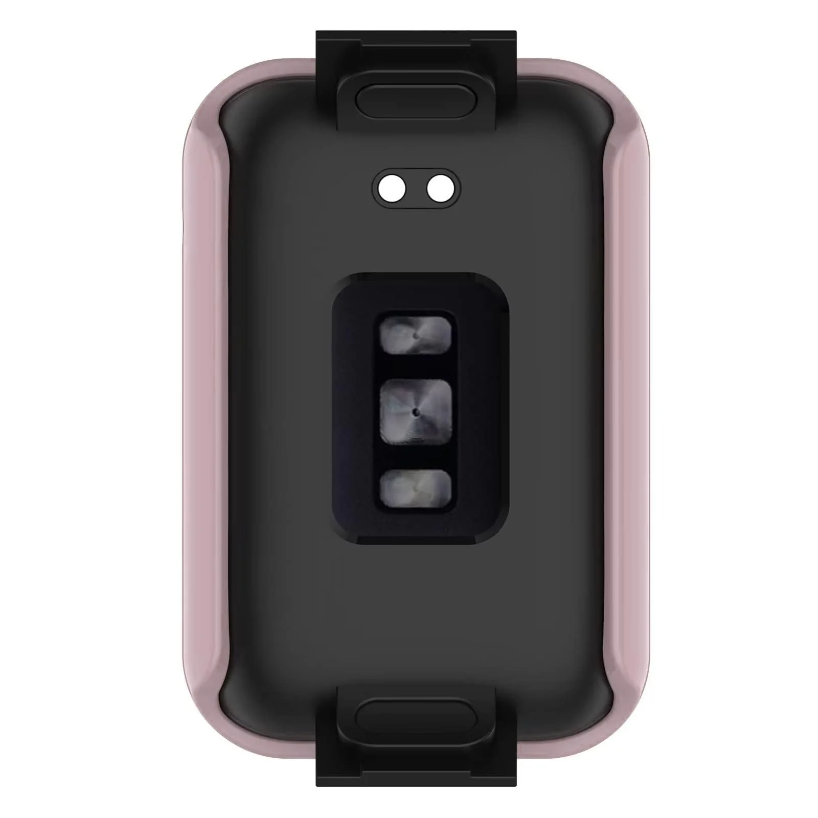 DL3 Mobilak Case for Xiaomi Mi Band 7 Pro, Bumper Full Coverage Hard Overall Protective Cover, Built-in Tempered Glass Screen Protector Film High Sensitivity For Xiaomi Smart Band 7 Pro - Pink