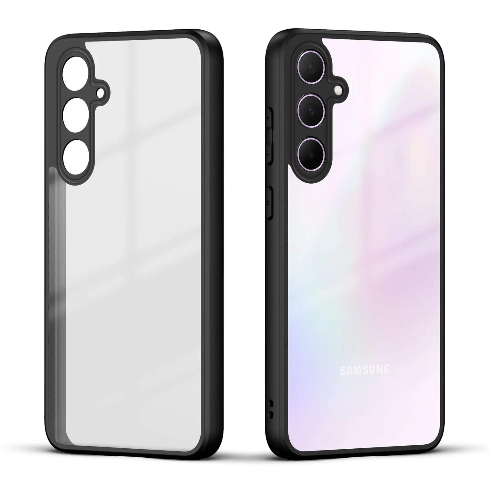DL3 Mobilak Clear Protective Case for Samsung Galaxy A36 5G | Samsung Galaxy A56 5G - Black
