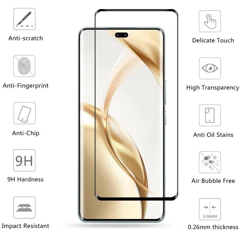 DL3 Mobilak Screen Protector for Honor 200 5G, Tempered Glass Screen Saver Premium HD Protective, Scratch Resistant, NO-Bubble, 9H Hardness, Full Coverage Film - Clear