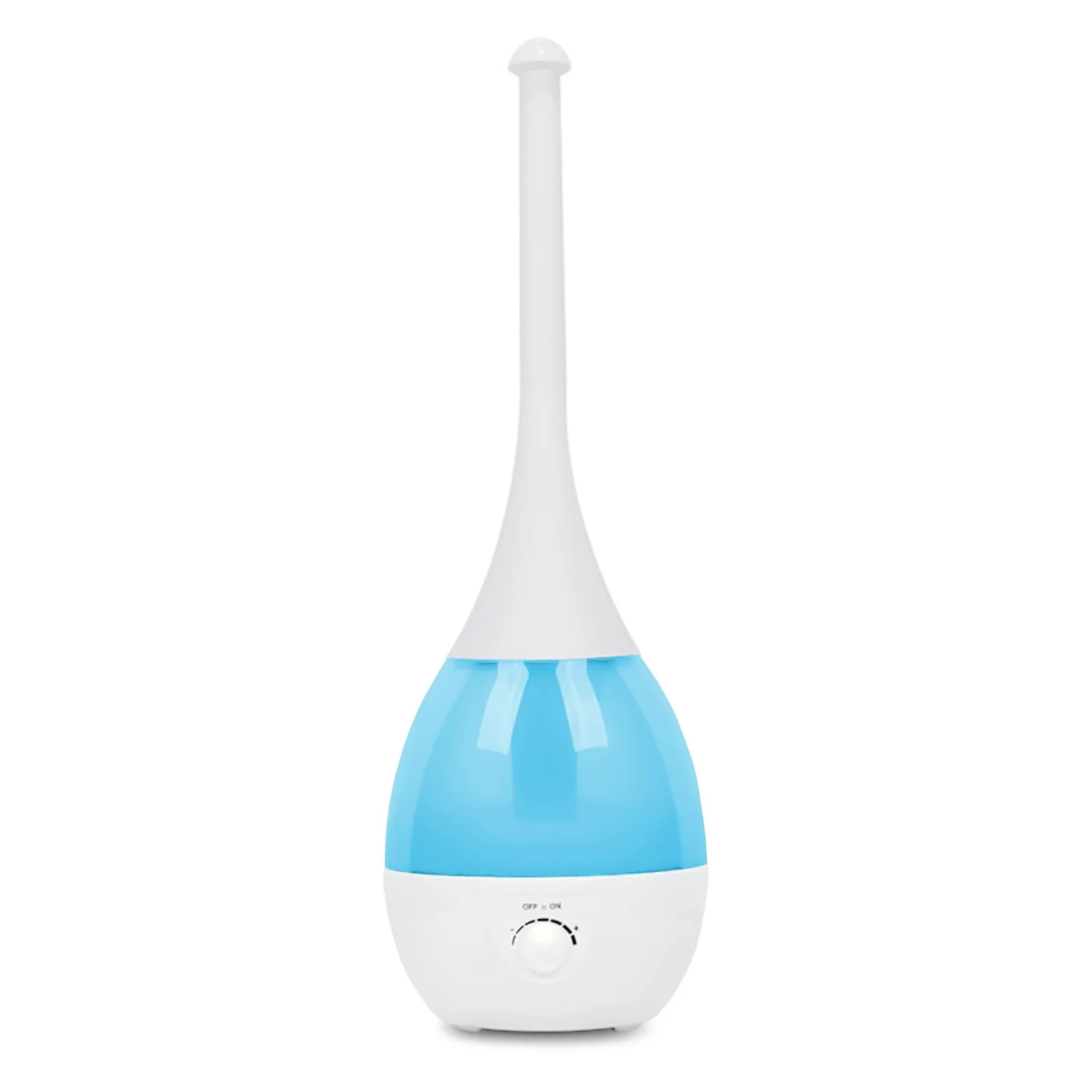 Mobigon 2.6 Litres Humidifier for Room, Cool Mist Ultrasonic Humidifier/Essential Oil Diffuser, Super Quiet 360°Nozzle, Colorful Change, Auto Shut Off&UV Light&, Lasts Up to 24 Hours - A. Blue