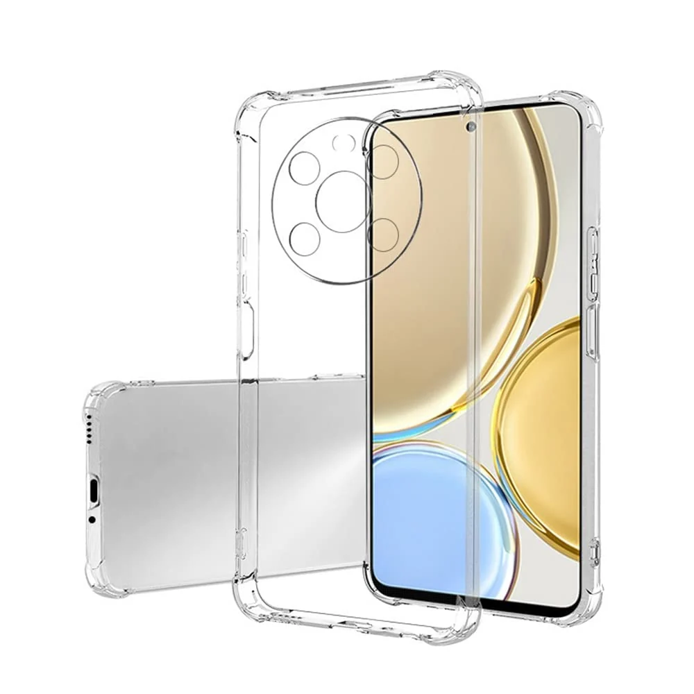 DL3 Mobilak Case Compatible with Honor X9 (4G/5G)/Honor X30/Honor Magic 4 Lite, Cover Silicone TPU Gorilla Anti-shock Protector Camera Shockproof Corners - Clear