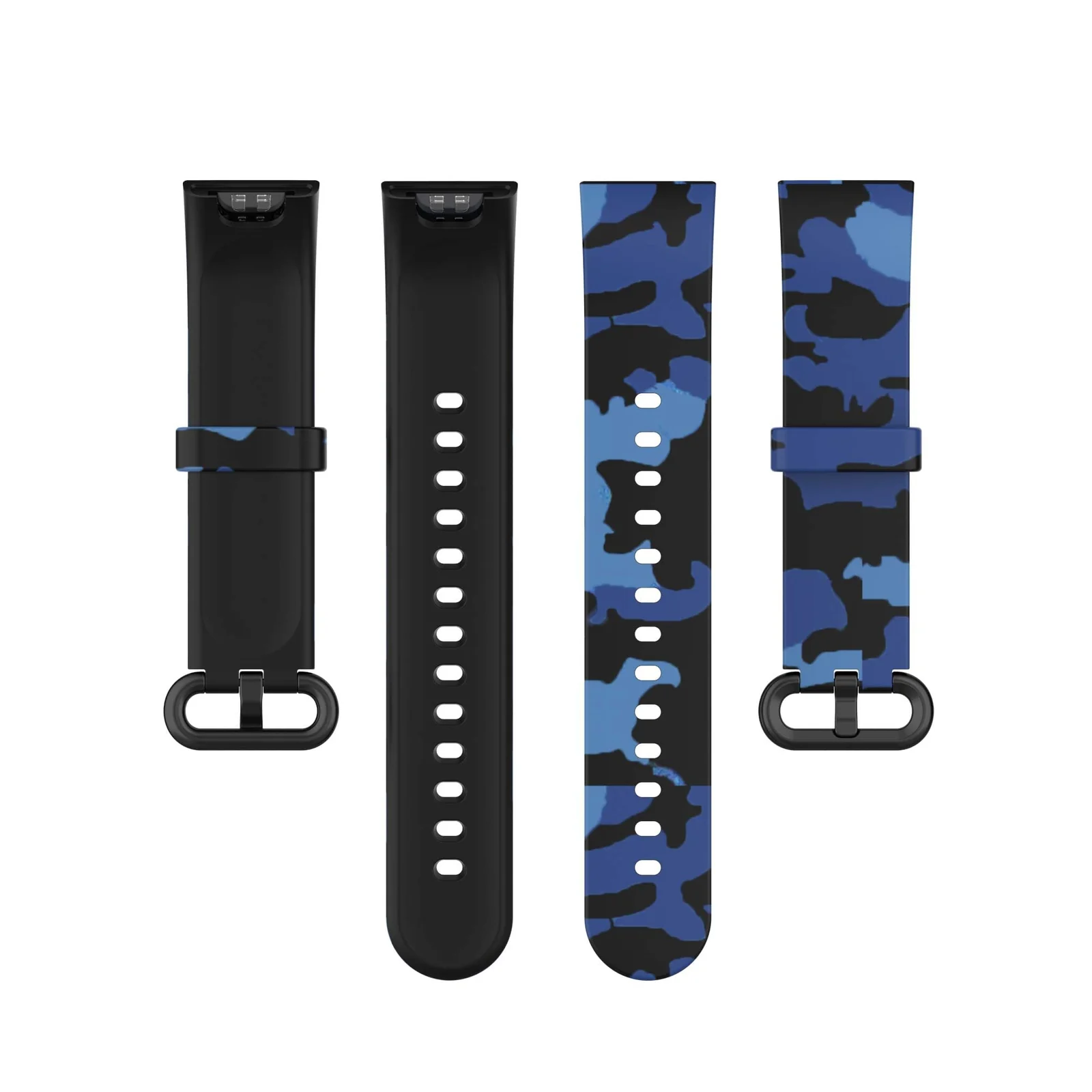 DL3 MOBILAK Strap Compatible with Xiaomi Redmi Watch 2 Lite/Poco Watch/Redmi Watch 2 / Horloge 2 Soft Replacement Sport Silicone Strap - Camouflage Blue