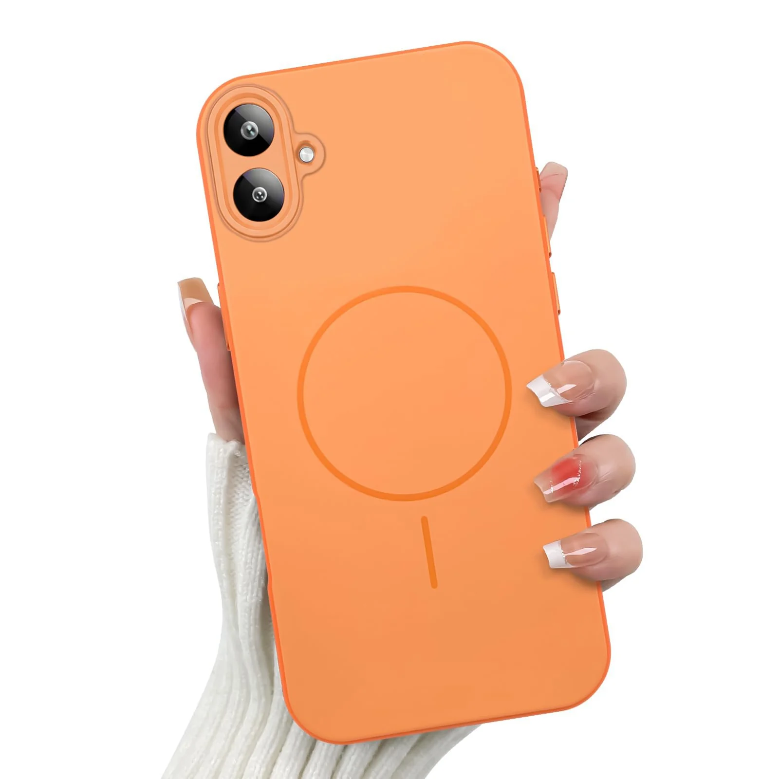 DL3 Mobilak Case For Samsung Galaxy A06 Slim Design [Not Compatible with MagSafe] Soft Silicone Case Flexible TPU Anti-Scratch Protective Cover with Full Camera Protection