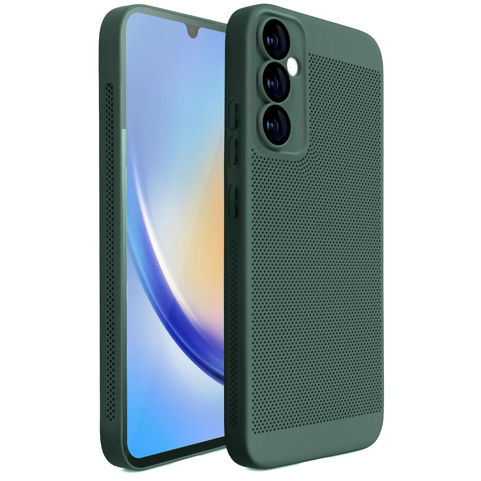 DL3 Mobilak PC Protective Case for Samsung Galaxy A05s, Supports wireless charging, Camera protection, Shock-absorbing protection - Green