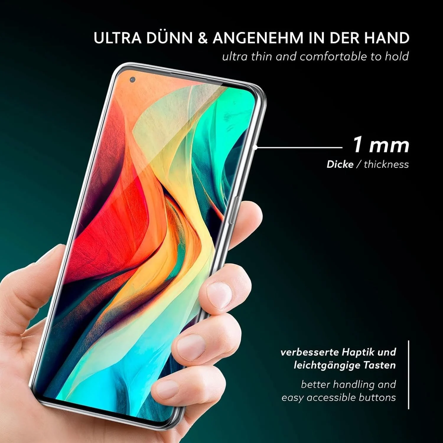 DL3 Mobilak Case Compatible with OPPO Find X5 Case Crystal Soft TPU Gel Case Flexible Silicone Anti-Scratch TPU Cover - Clear