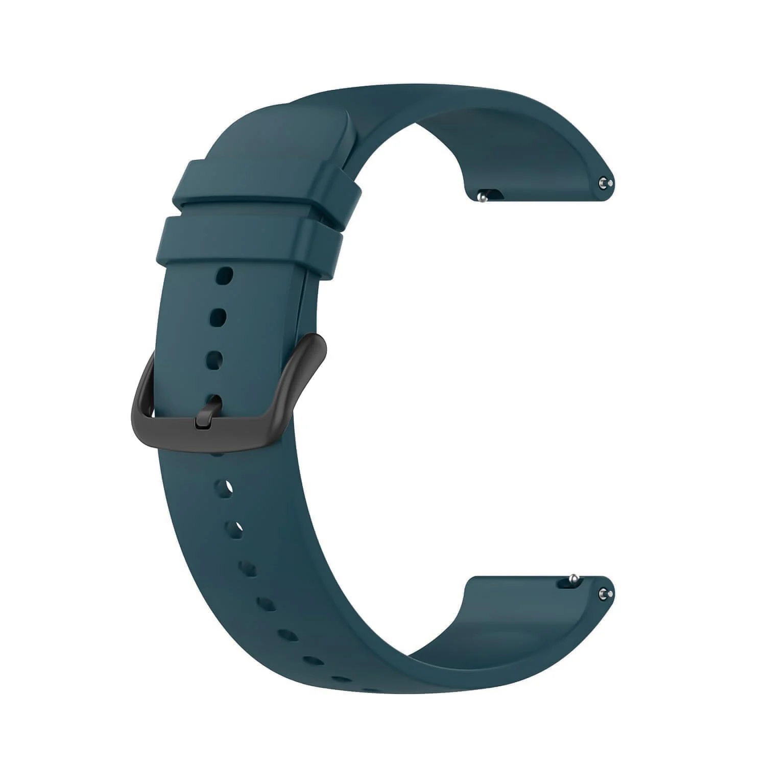 DL3 Mobilak Silicone Buckle Band 22MM Strap For Xiaomi Redmi Watch 5 Active/5 Lite/Samsung Galaxy Watch 3 45mm/Watch 46mm/Gear S3/Huawei watch GT5 GT4 GT3 GT2 GT 46MM/GT2E/GT3 Pro GT 5 Pro - Dark Teal