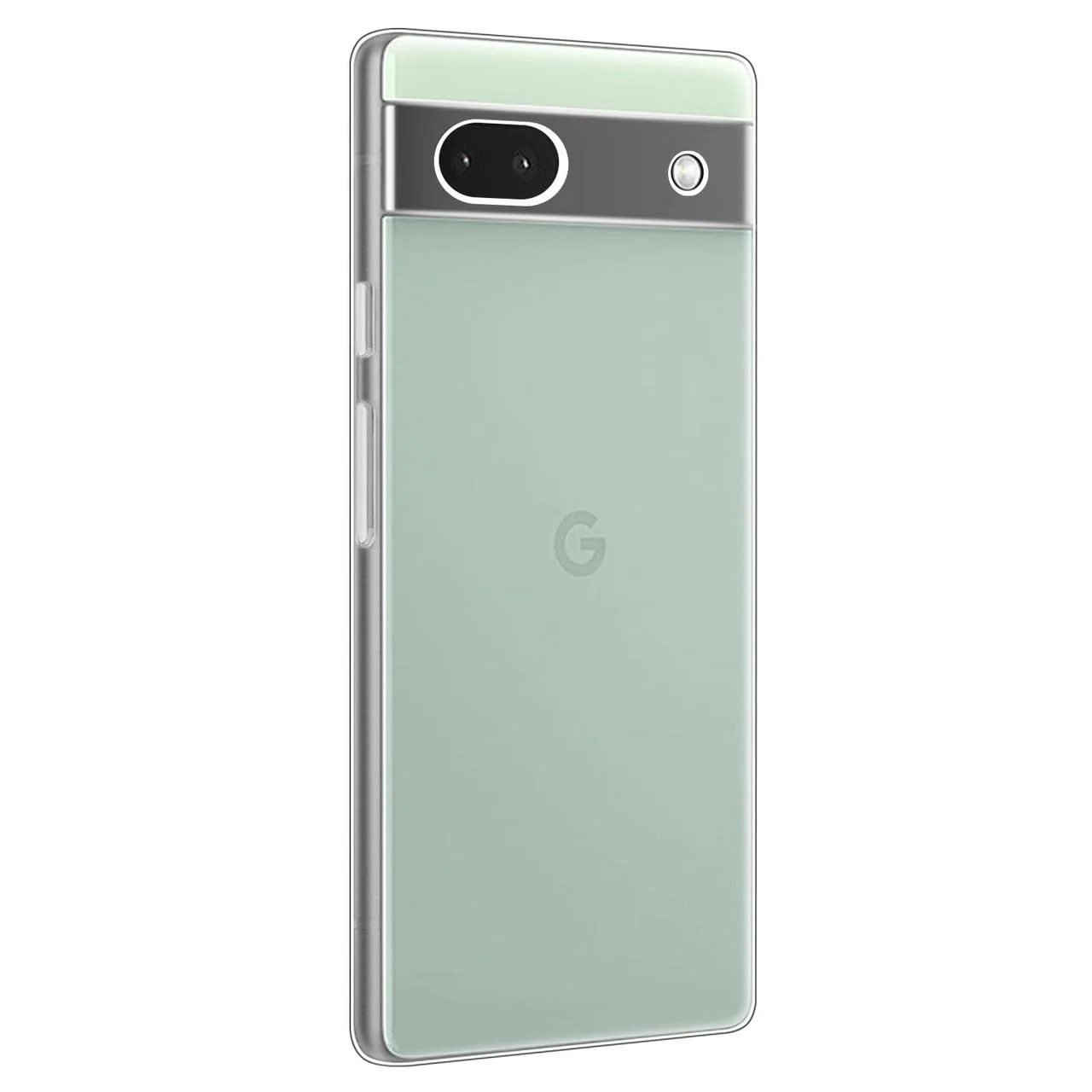 DL3 Mobilak Case Compatible with Google pixel 6A Case Crystal Soft TPU Gel Case Flexible Silicone Anti-Scratch Camera Protection TPU Cover - Clear