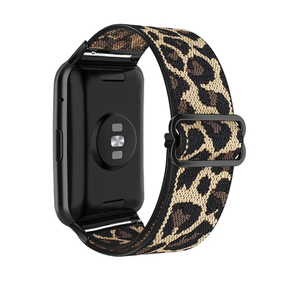 DL3 Mobilak Strap Compatible with Honor Band 7 / Huawei Band 7, Soft Elastic Nylon Straps, Adjustable Stretchy Sports Replacement Bracelets Wristbands for Women Men