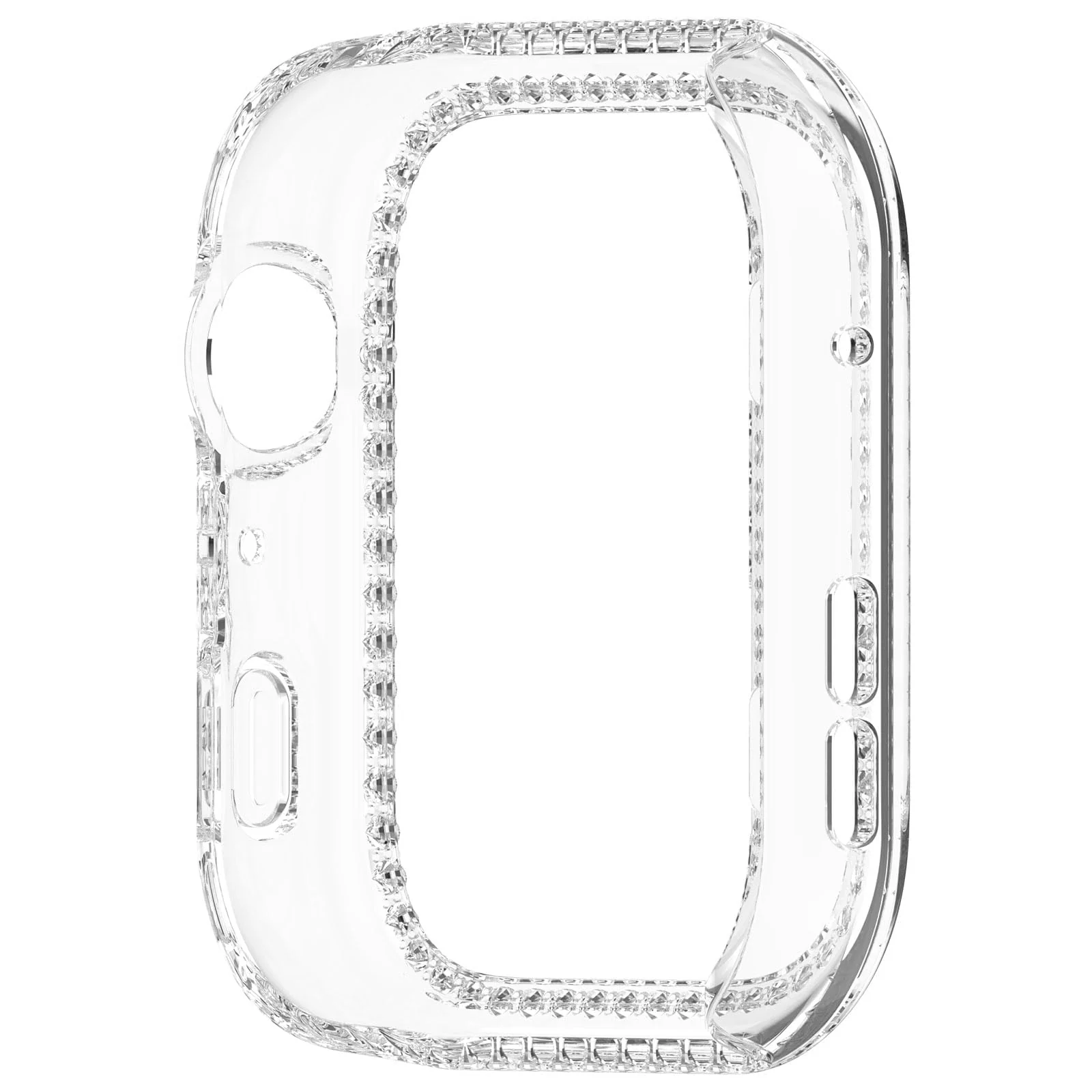 DL3 MOBILAK Crystal Bling Hard PC Watch Bumper for Huawei Watch Fit 5, Clear