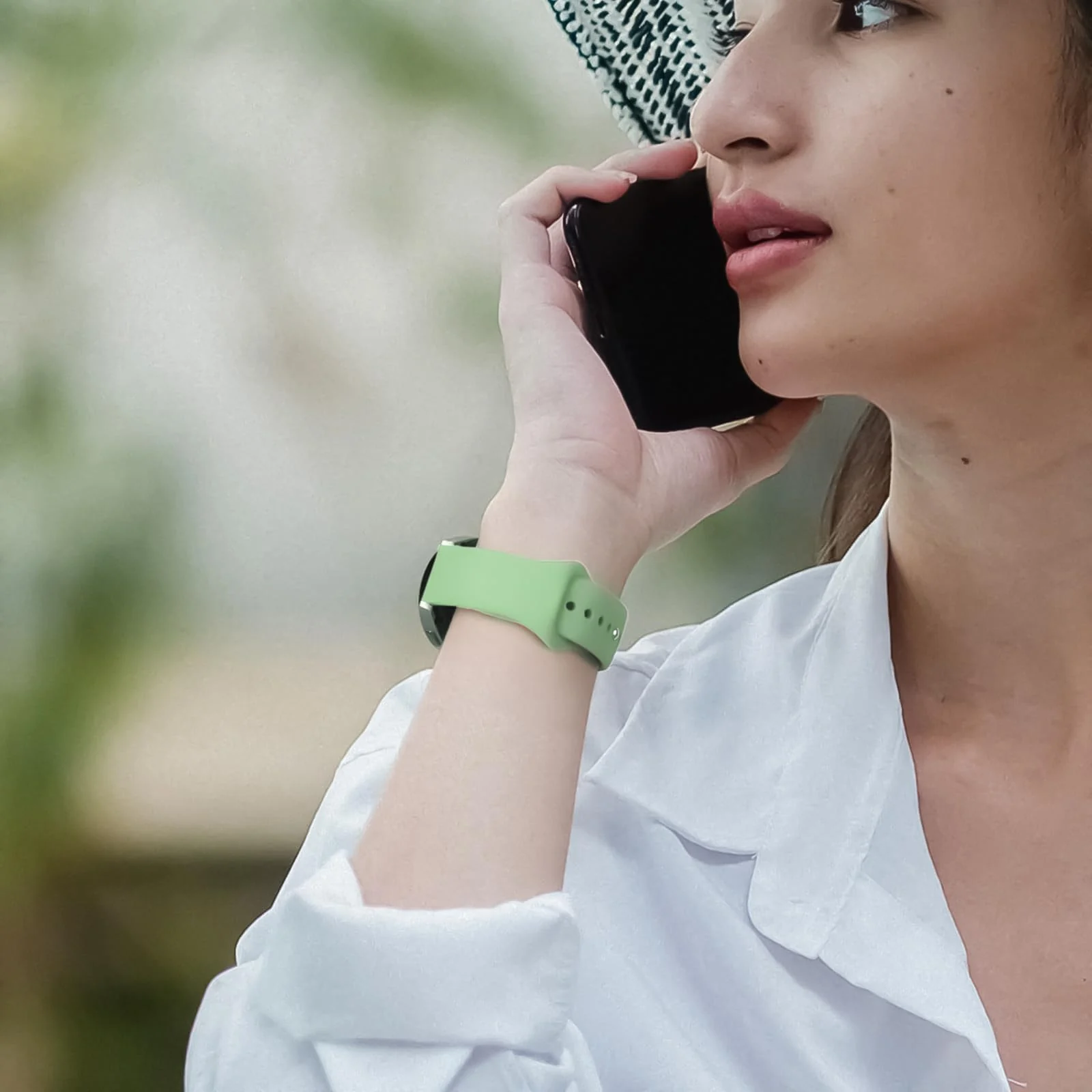 DL3 Mobilak Straps Compatible with Xiaomi Redmi Watch 5 Active/Redmi Watch 5 Lite Bracelets for Men Women, 22mm Soft Silicone Strap, Waterproof Adjustable Band Sports Replacement - Mint Green