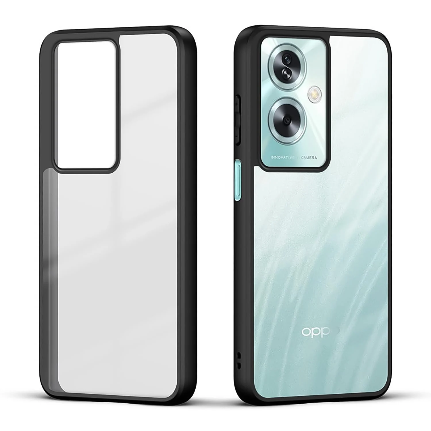 DL3 Mobilak Clear TPU Case for OPPO A79 5G / OPPO A2 5G / OnePlus Nord N30 SE, Camera protection, Shock-absorbing protection, Scratch-resistant surface - Black
