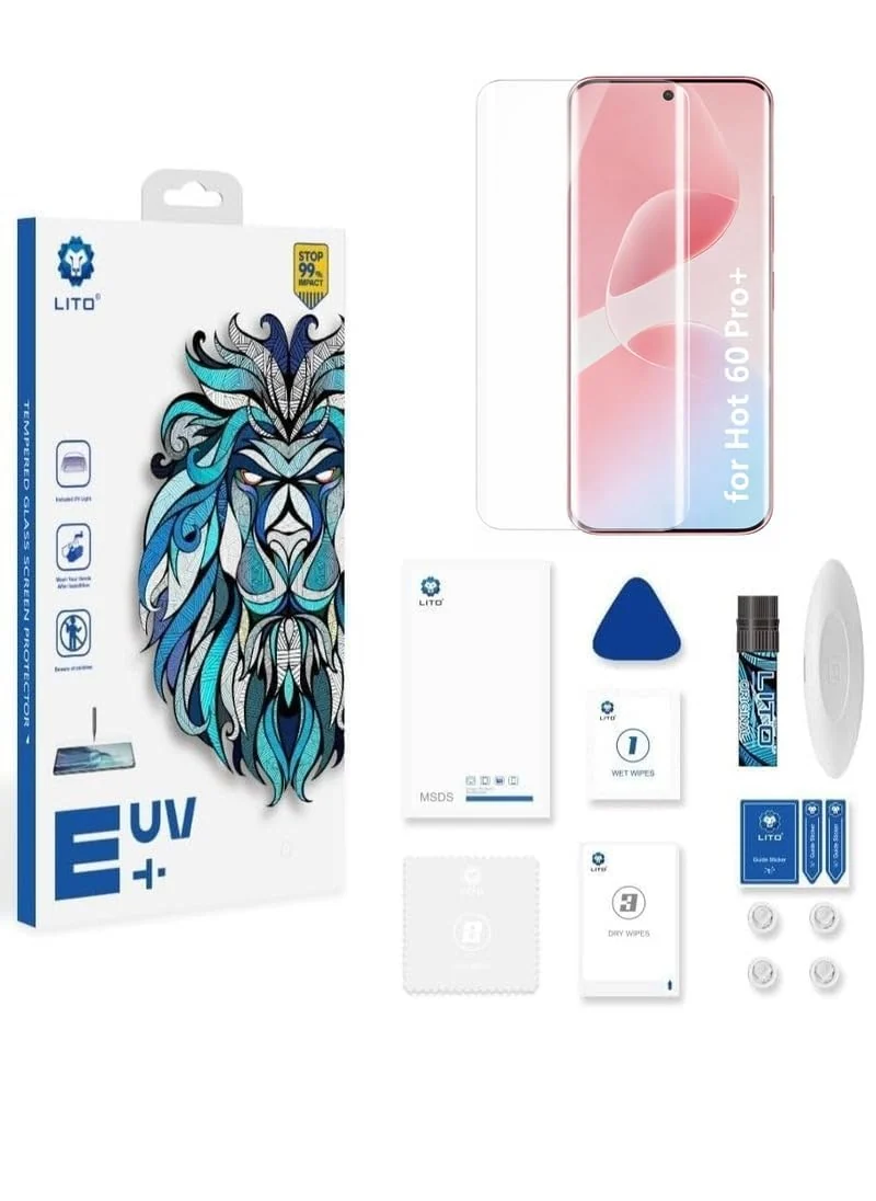 DL3 MOBILAK Liquid UV Tempered Glass Screen Protector for Infinix Hot 60 Pro Plus - Clear