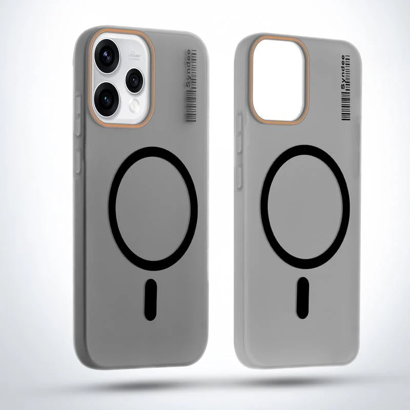 DL3 Mobilak Case Back Cover for OPPO Reno 15 5G (OPPO Reno15), Sleek Frosted Translucent Back Only Compatible with Wireless Magnetic Accessories | Anti-Scratch Shockproof Phone Case - Black
