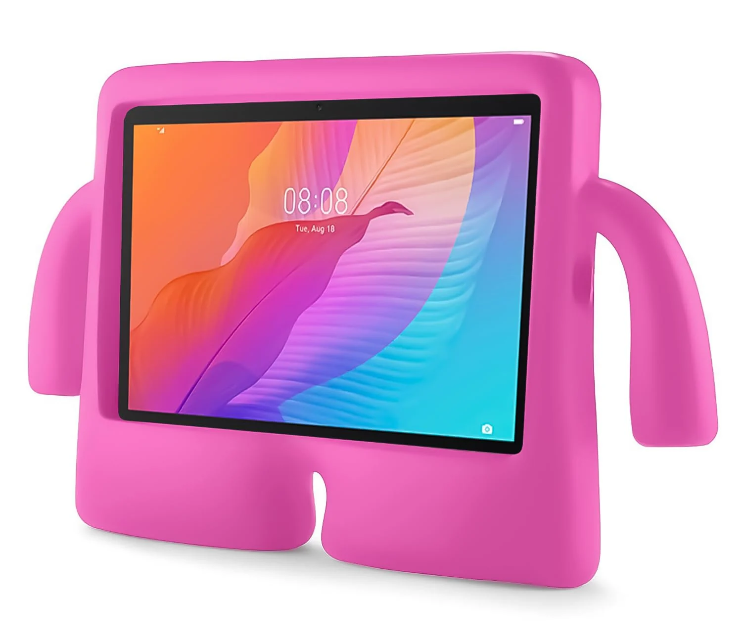 DL3 Mobilak Kids Case for Samsung Galaxy Tab S6 Lite 10.4-Inch 2022/2020 / Samsung Tab A7 10.4 inch 2022/2020 (SM-T500/T503/T505/T507) Shockproof Heavy Duty Cute Cover for Boys Girls - Hot Pink