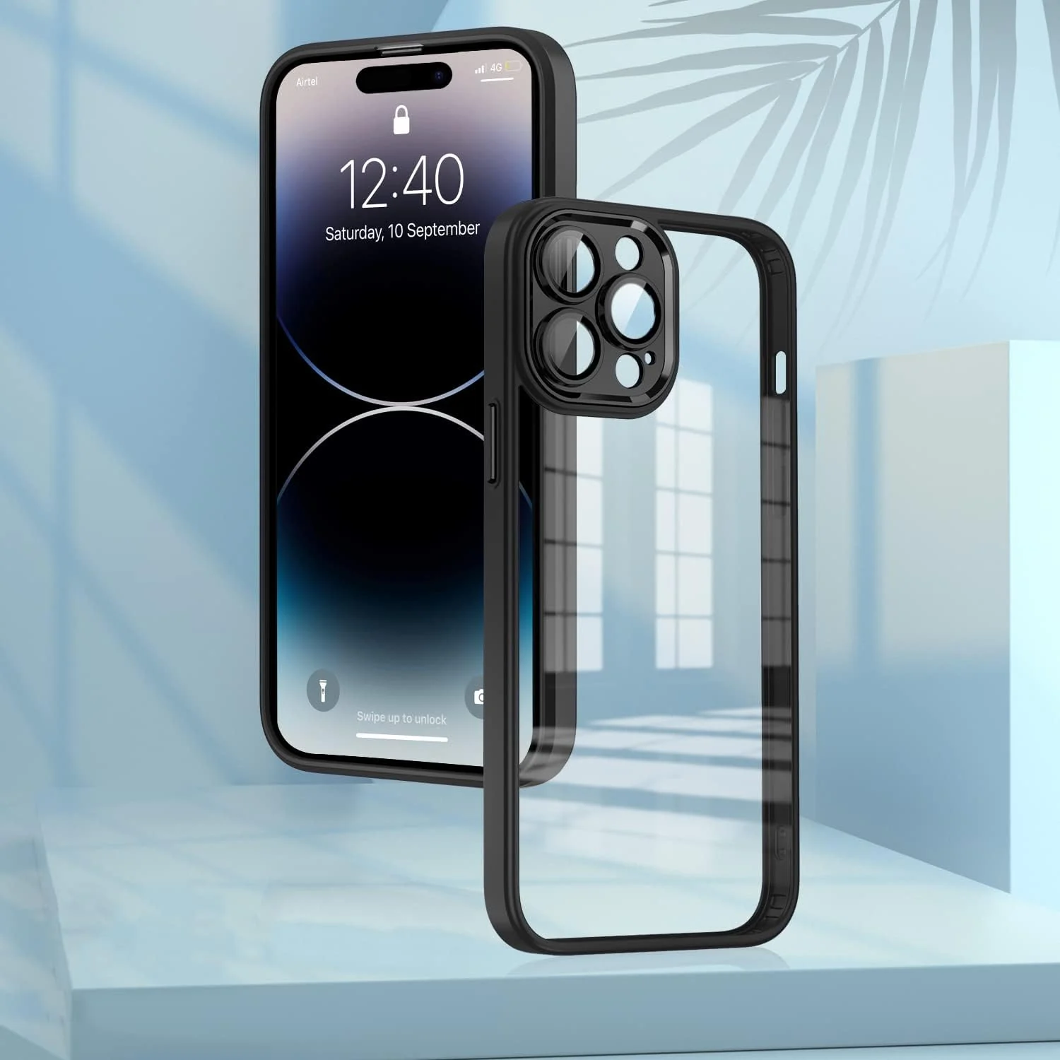 DL3 Mobilak PC and TPU Protective Case for iPhone 11 Pro Max (6.5 Inch) with Camera Protection and Military-Grade Protection - A Black