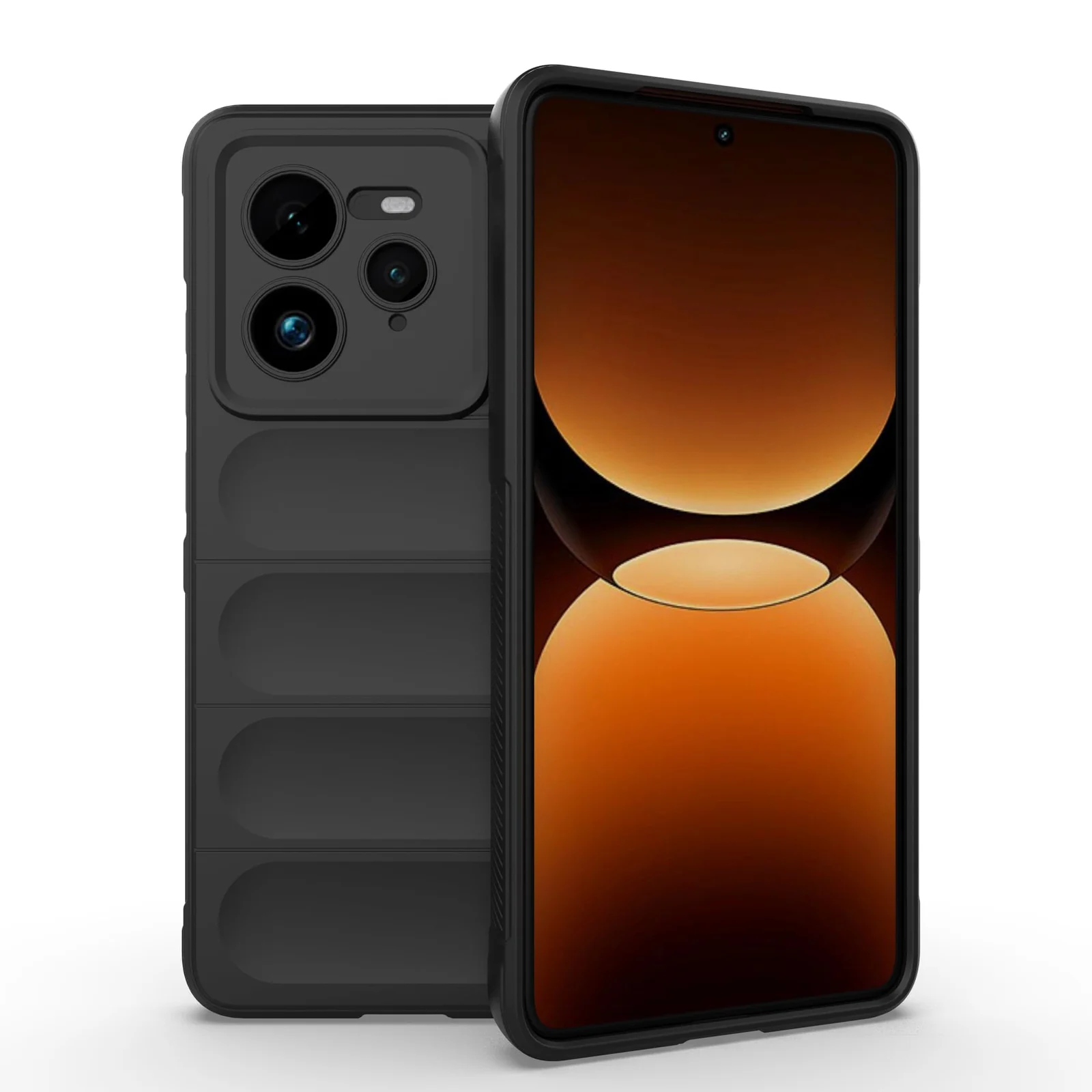 DL3 Mobilak Flexible Silicone and TPU Protective Case with Camera Protection for realme GT 7 Pro 5G - Black