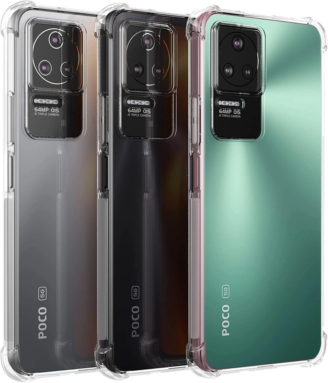 DL3 Mobilak Clear TPU Case for Xiaomi Poco F4, Camera protection, Shock-absorbing protection, Non-slip grip - Clear