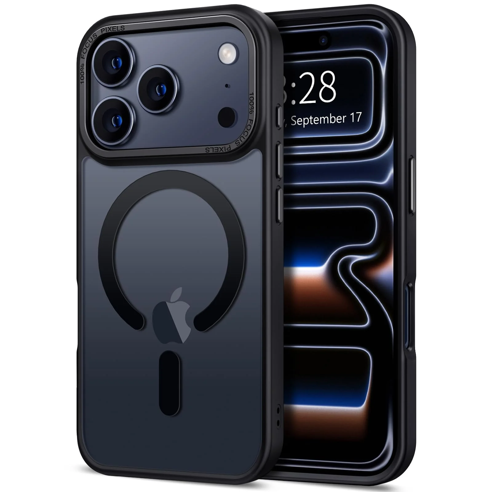 DL3 MOBILAK Protective Phone Case for Apple iPhone 18 Pro and 17 Pro - Black