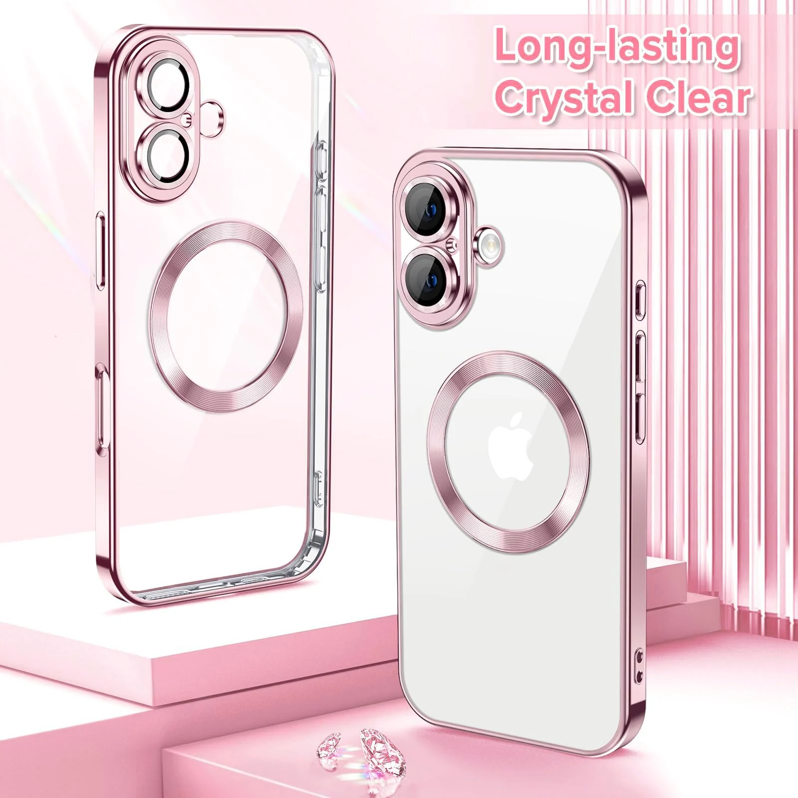 DL3 Mobilak Plated-Edge TPU Protective Case with Camera Protection for iPhone XS Max - Pink