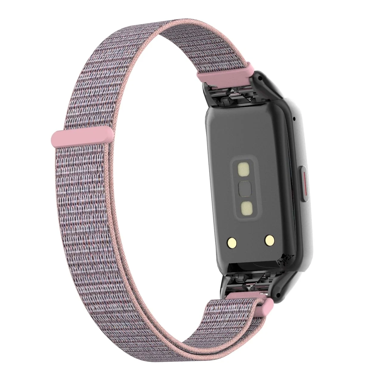 DL3 MOBILAK Nylon Band for Honor Band 6/Huawei Band 6 Pro/Huawei Band 6,Nylon Watch Strap Sport Wristband Soft Replacement Watch Strap Adjusable Wrist for Women Girl - Pink