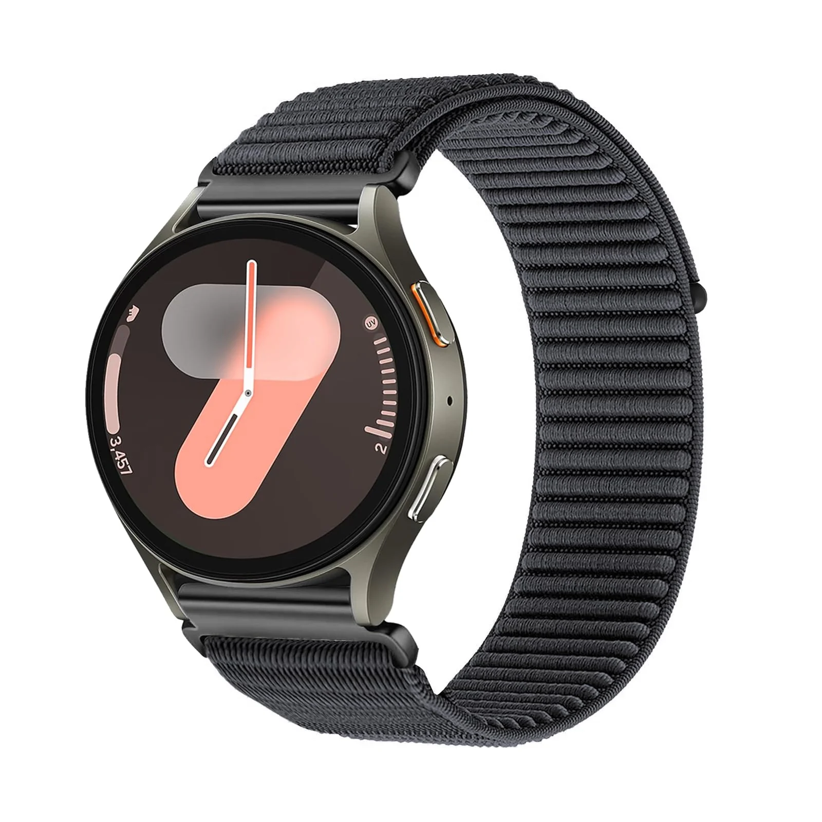 DL3 Mobilak Nylon Loop Band For 22MM Strap For Xiaomi Redmi Watch 5 Lite/5 Active/Samsung Galaxy Watch 3 45mm/Watch 46mm/Gear S3/Huawei watch GT6 GT5 GT3 GT2 (46MM) /GT2E/GT2 GT3 GT5 Pro, Stretchy Strap Elastic - Space Gray