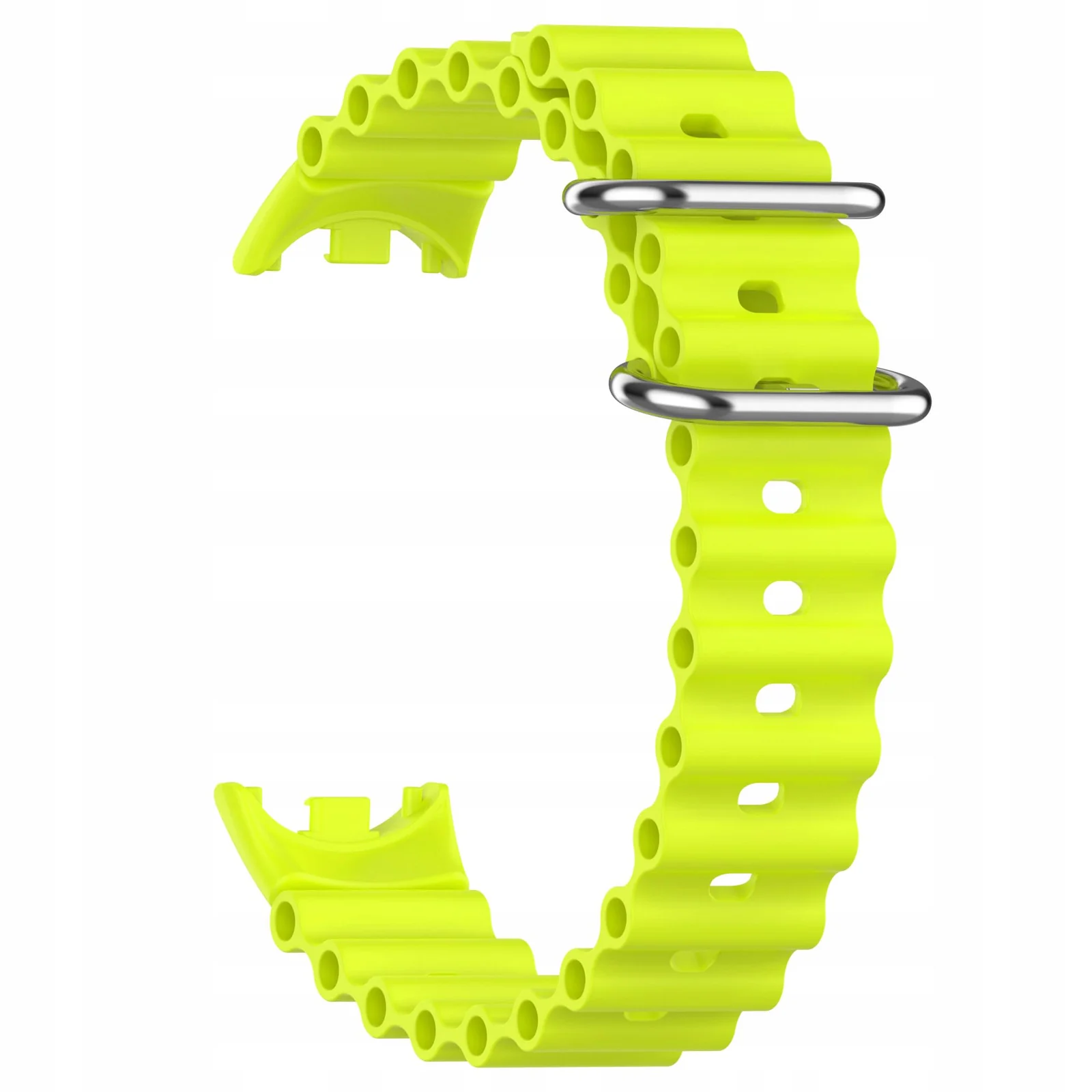 DL3 Mobilak Ocean Band for Xiaomi Mi Band 9 / Xiaomi Mi Band 8, Adjustable Silicone Stretchy Sport Strap Women Men Replacement Wristband For Xiaomi Smart Band 8 / Xiaomi Smart Band 9 - Yellow