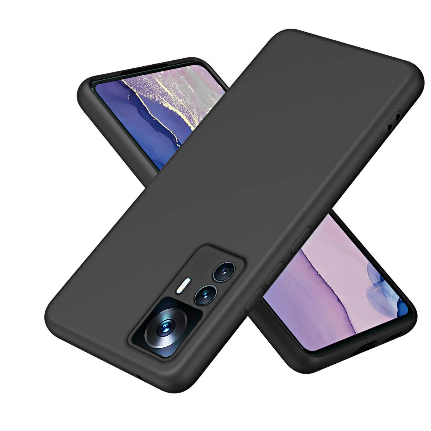 Dl3 Mobilak Xiaomi 12T/12T Pro/Redmi K50 Ultra Case, Soft Flexible Liquid Silicone Gel Rubber Bumper Cover, Full Body Shockproof Protective Phone Case (Mint Green)