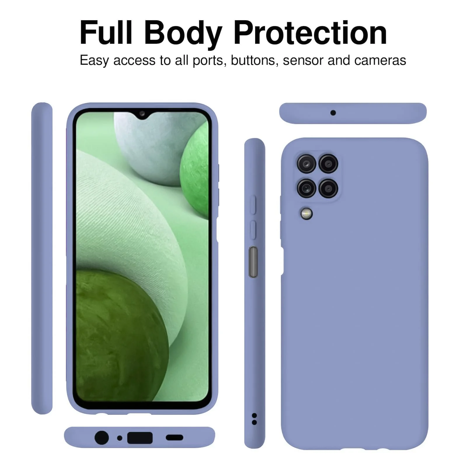 DL3 Mobilak Soft Silicone Gel Bumper Case for Samsung Galaxy A12 / M12 - Baby Blue