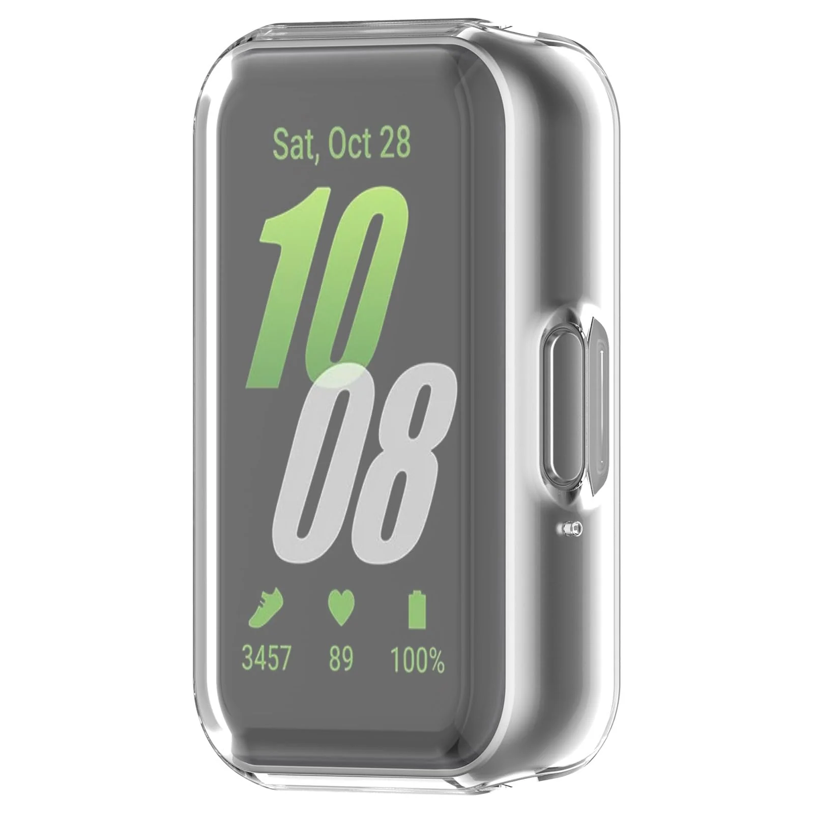 DL3 Mobilak Case Compatible with Samsung Galaxy Fit 3 Case All-Around with Built-in Screen Protector Watch Soft TPU Shockproof Cover Slim Guard Thin Bumper Shell Protector - Clear