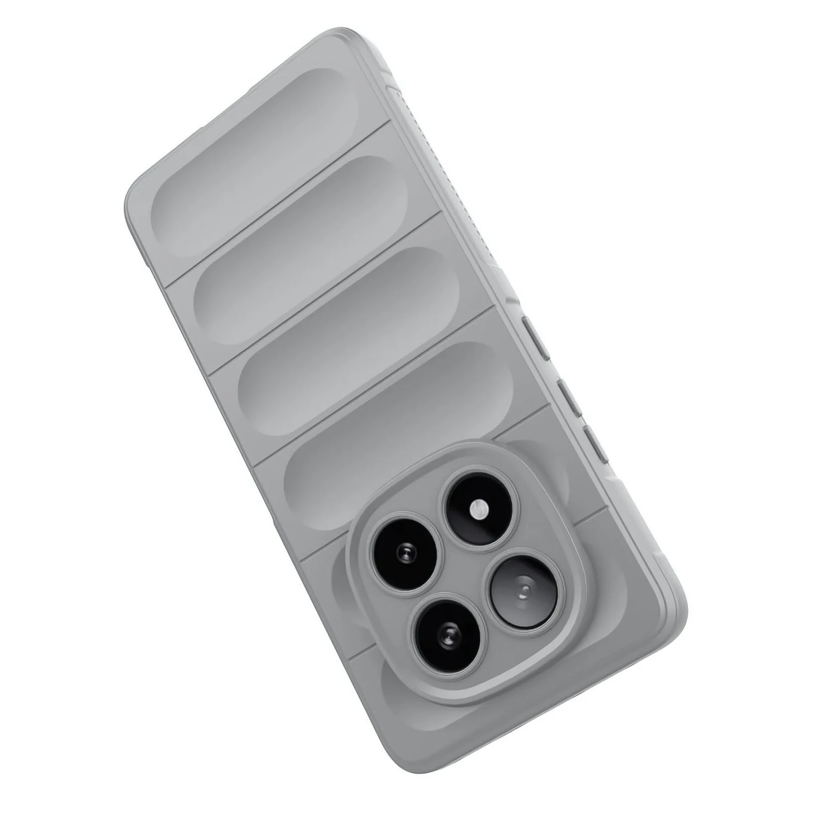 DL3 Mobilak Flexible Silicone and TPU Protective Case with Camera Protection for Xiaomi Redmi Note 14 Pro 4G - Gray