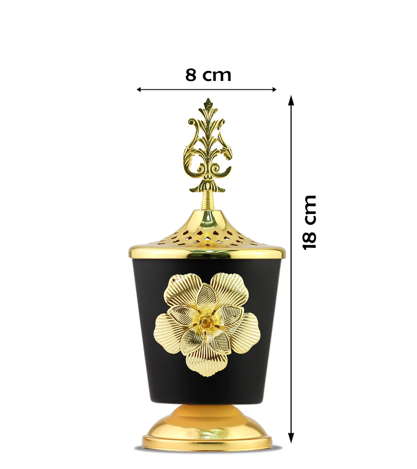 Mobigon Charcoal Incense Burner, Bakhoor Burner, Oud Frankincense Incense Burner, Vintage Arabic Burner, Suitable For Arabian Oud, Yoga, Spa and Aromatherapy, Office & Home Decor - style 4