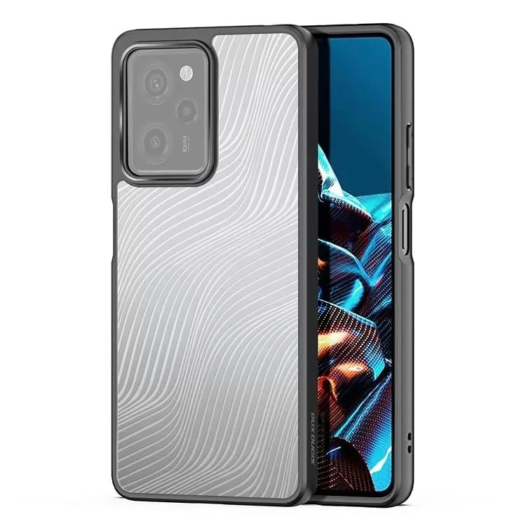 DL3 Mobilak Compatible with Xiaomi Redmi Note 12 Pro 5G / Poco X5 Pro 5G Case Waterproof, Full-Body Heavy Duty Shockproof Phone Case, Translucent Matte Cover, Built-in Camera Lens Protective - Black