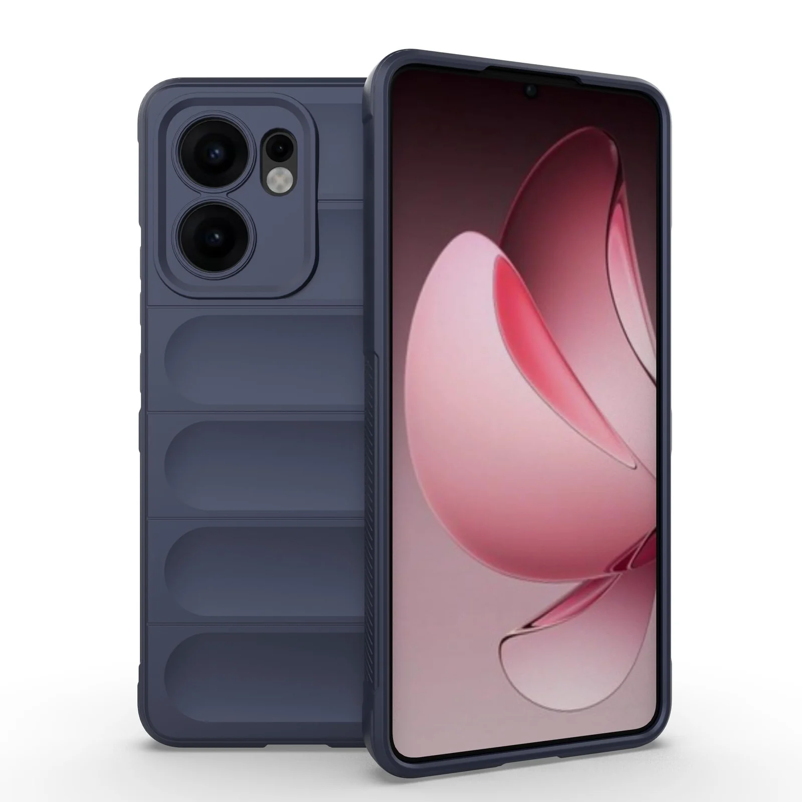 DL3 Mobilak Flexible Silicone and TPU Protective Case with Camera Protection for OPPO Reno 13F - Blue
