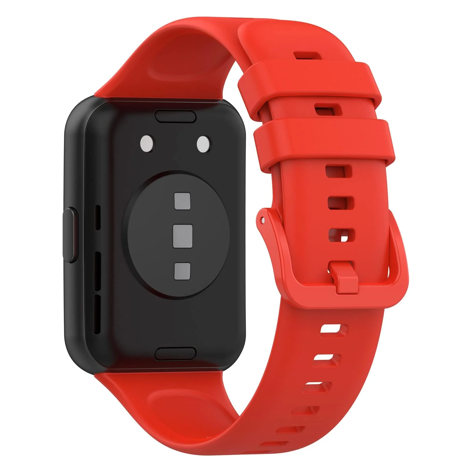 DL3 Mobilak Strap Watch Silicone Compatible With Huawei Watch Fit 2, Sport Silicone Watch Band Wrist Strap, Bracelet Wristband Wrist Strap For Huawei Watch Fit 2 - Red