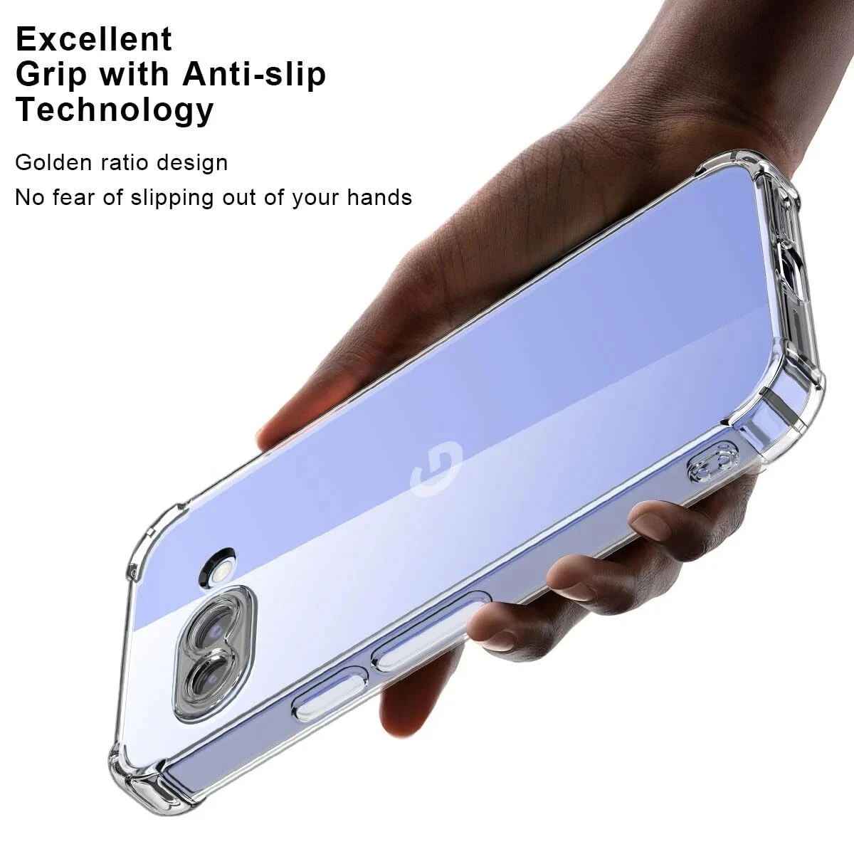 DL3 Mobilak Case Compatible with Google Pixel 9A, Cover SiliconeTransparent TPU Gorilla Anti-shock Protector Camera Shockproof Corners - Clear