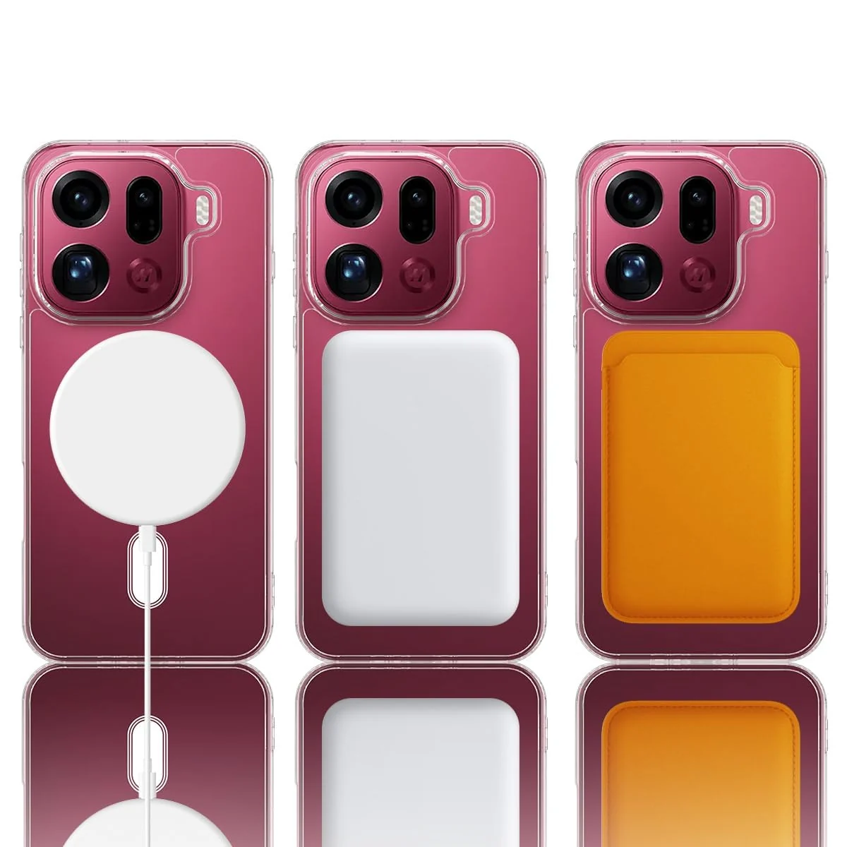 MOBIGON Slim Magnetic MagSafe-Compatible Phone Case for OPPO Find X9 Pro, Clear