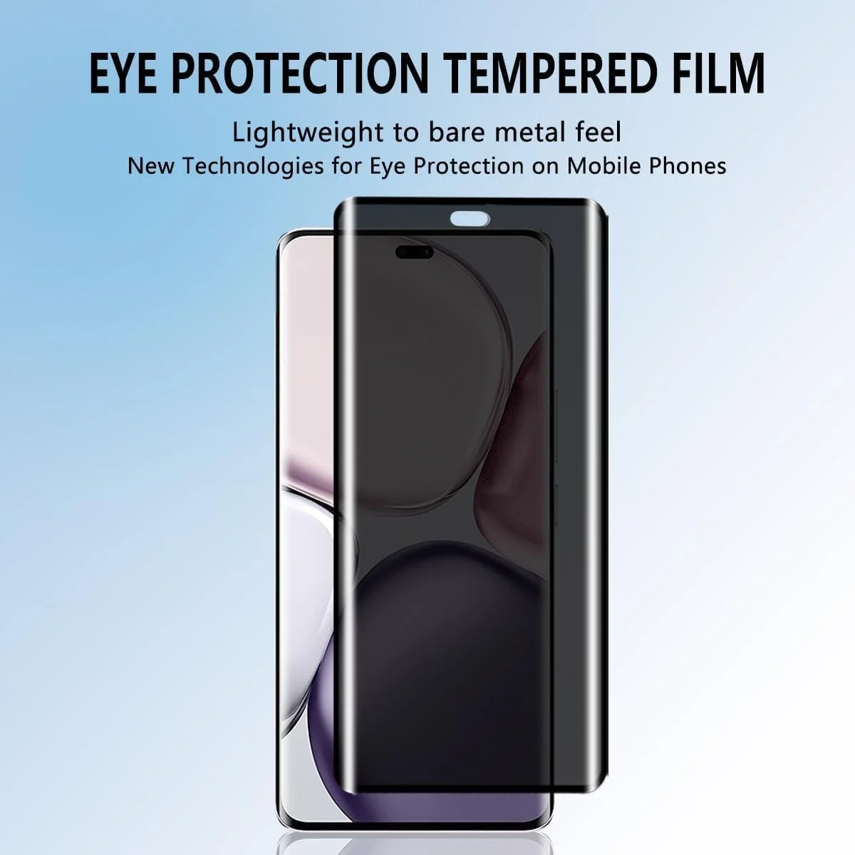 DL3 Mobilak Screen Protector for Honor Magic 7 Pro UV Glass Fingerprint Reader Support 3D Curved Anti-Spy Tempered Glass Screen Protector - Privacy