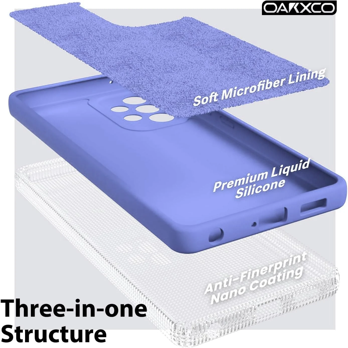 DL3 Mobilak Soft Silicone Gel Bumper Case for Samsung Galaxy A72 - Baby Blue
