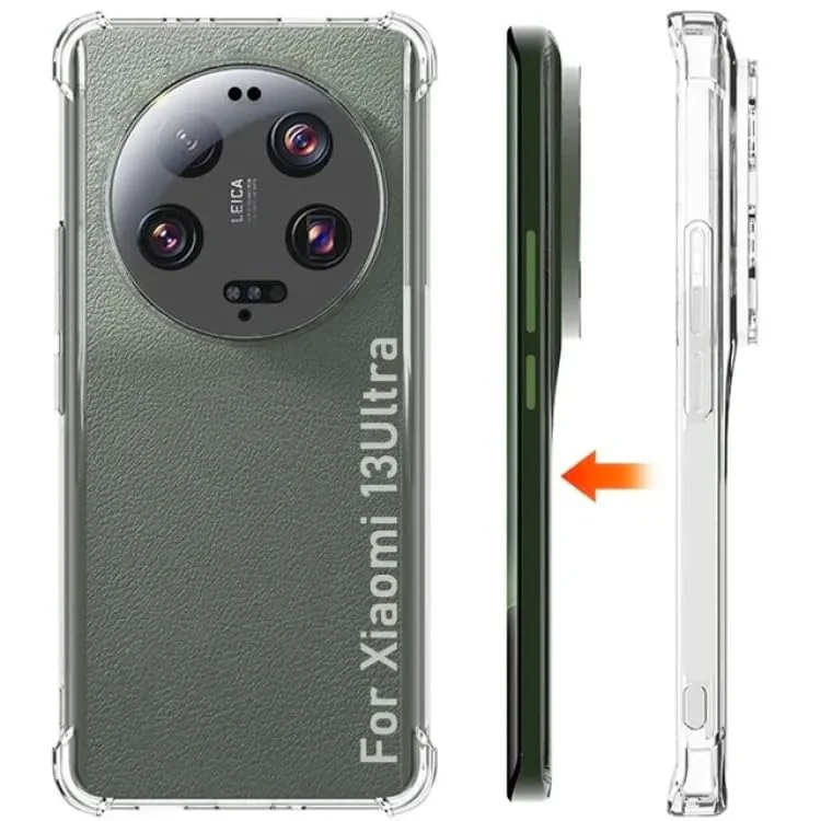 DL3 Mobilak Clear TPU Protective Case for Xiaomi Mi 13 Ultra with Camera Protection and Shockproof Design - Clear